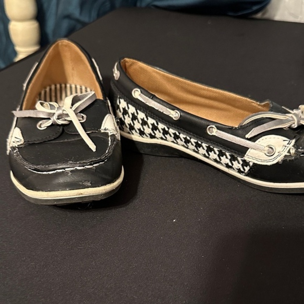 Charming Charlie Black and White Loafers